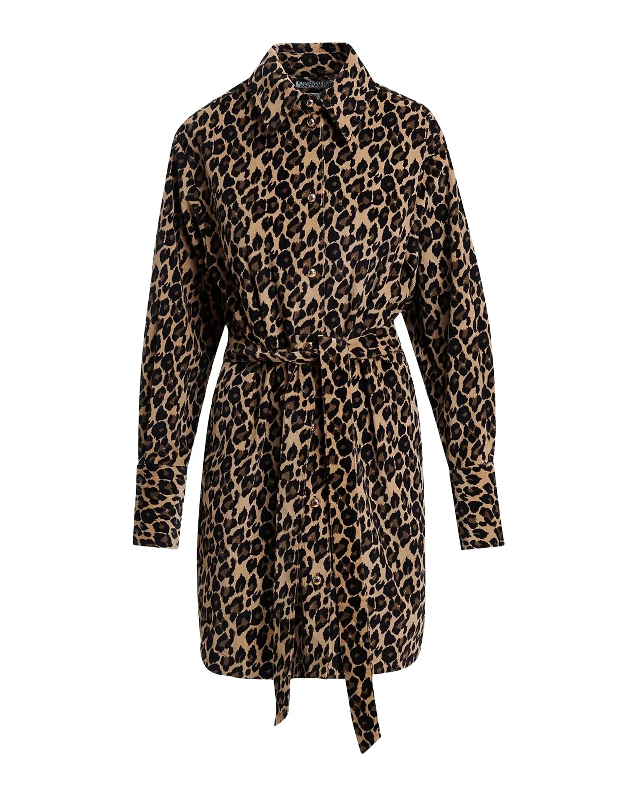 Kustody Belted Leopard-Print Mini Dress Kustody Belted Leopard-Print Mini Dress