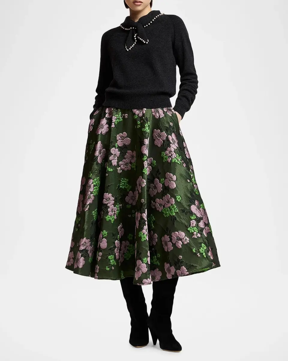 Essentiel Antwerp Kasa Embellished Scarf Wool-Cashmere Sweater | Thumbnail 2 Essentiel Antwerp Kasa Embellished Scarf Wool-Cashmere Sweater | Thumbnail 2