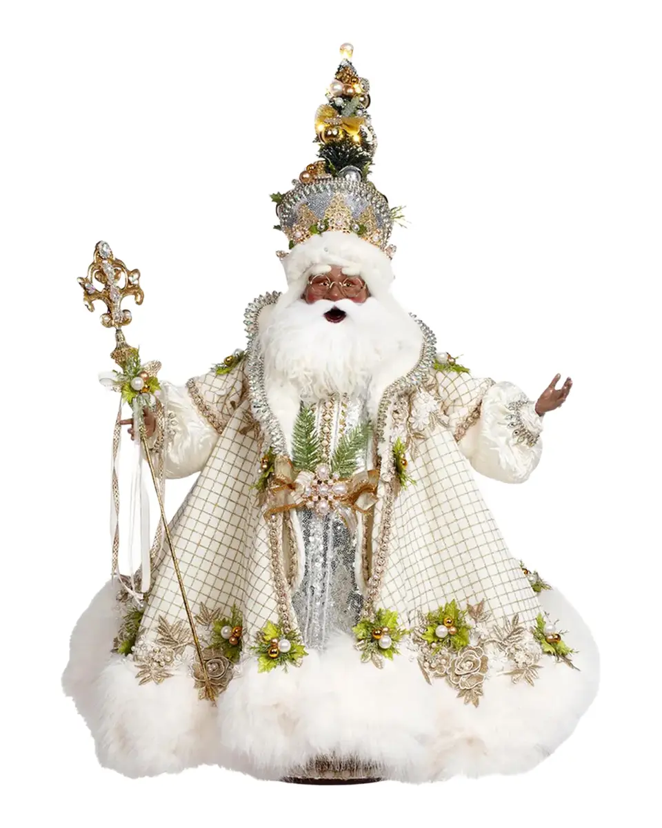 Mark Roberts African-American White Christmas Santa, 27.5" | Thumbnail 2 Mark Roberts African-American White Christmas Santa, 27.5" | Thumbnail 2