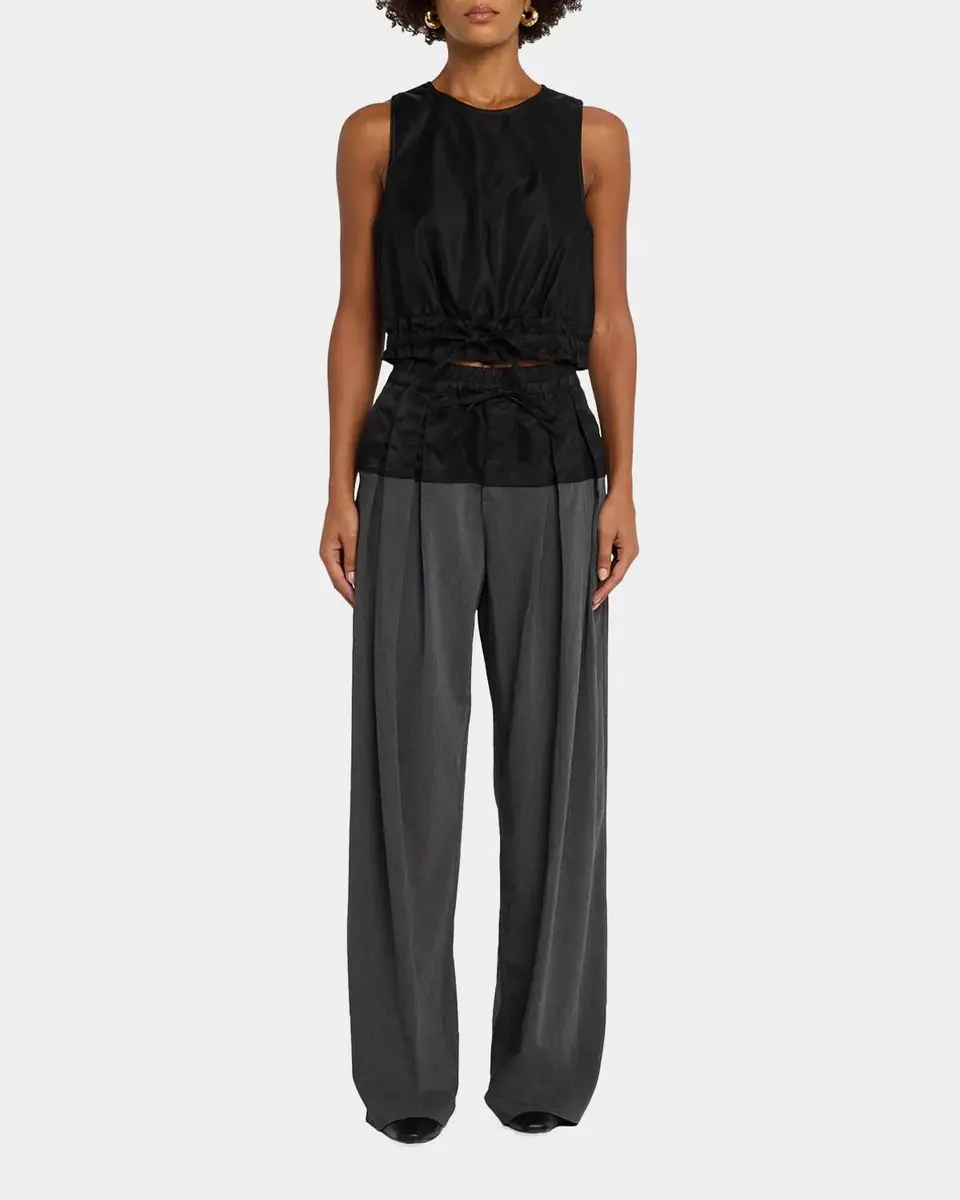 Cinq à Sept Elisabetta Drawstring Wide-Leg Pants | Thumbnail 2 Cinq à Sept Elisabetta Drawstring Wide-Leg Pants | Thumbnail 2