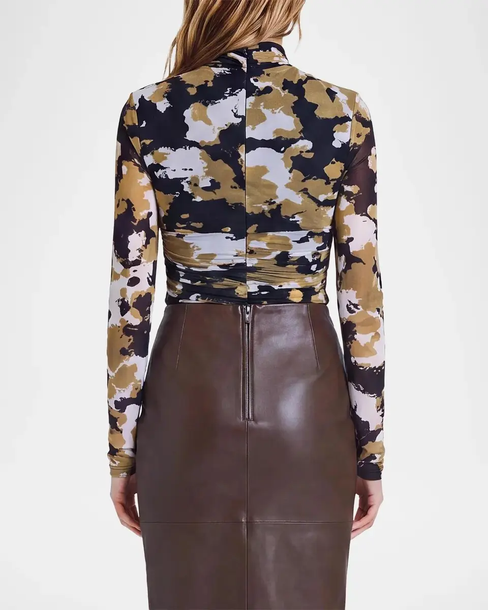NICHOLAS Ivy Mesh Gathered Long Sleeve Top | Thumbnail 3 NICHOLAS Ivy Mesh Gathered Long Sleeve Top | Thumbnail 3