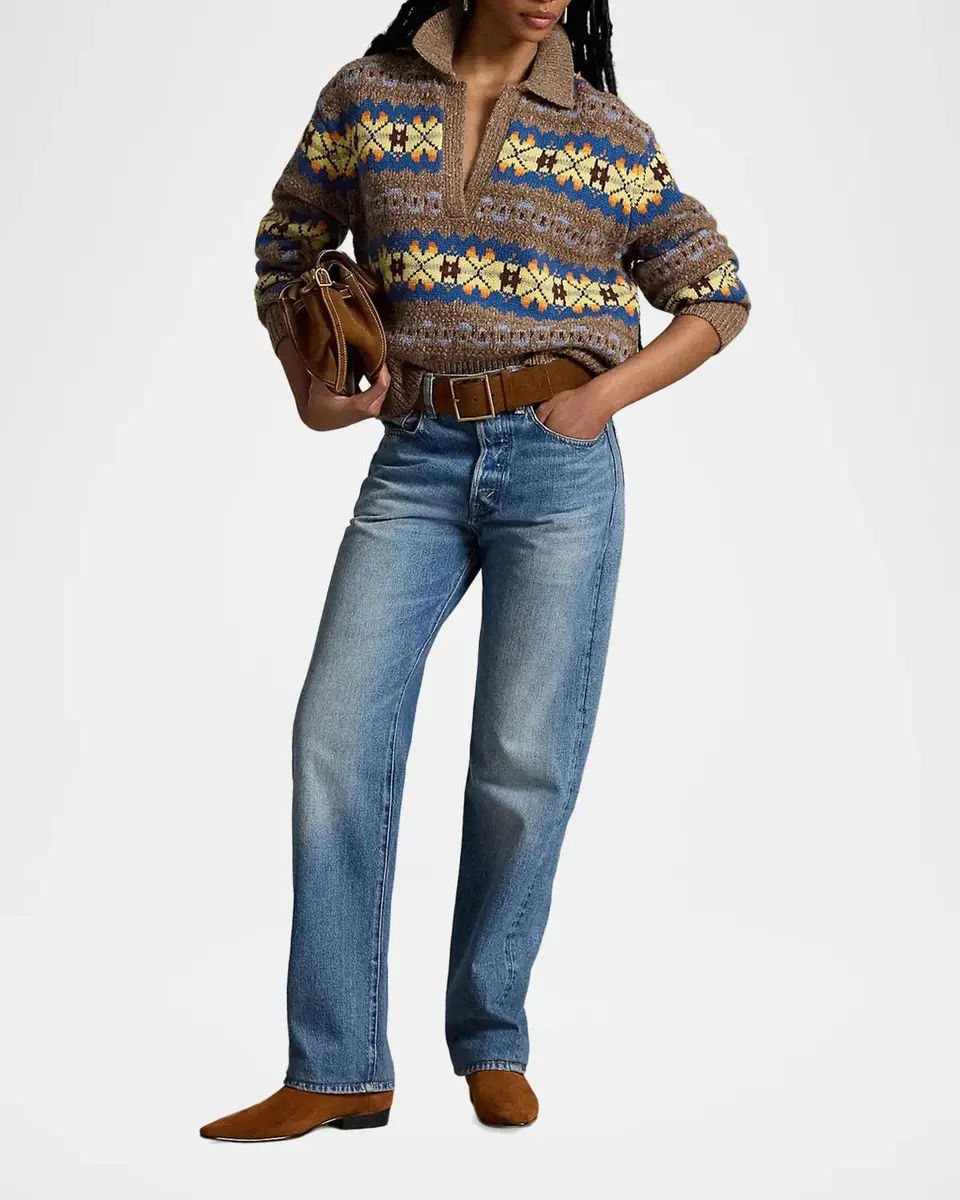 Polo Ralph Lauren Fair Isle Wool-Blend Polo-Collar Sweater | Thumbnail 2