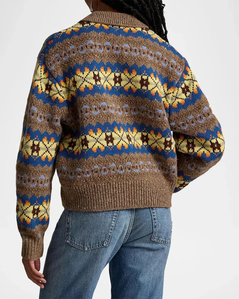 Polo Ralph Lauren Fair Isle Wool-Blend Polo-Collar Sweater | Thumbnail 3