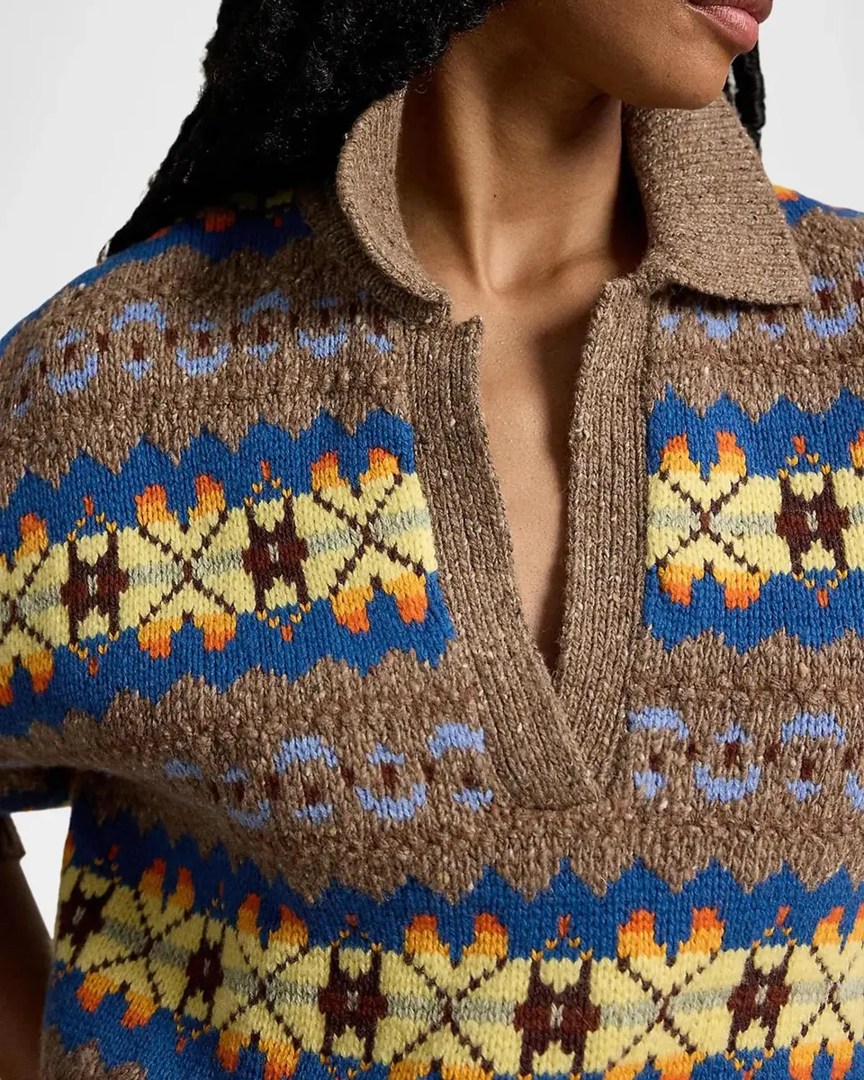 Polo Ralph Lauren Fair Isle Wool-Blend Polo-Collar Sweater | Thumbnail 5