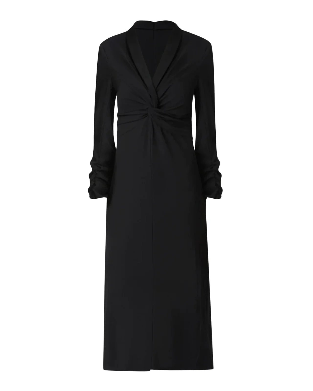 Twist-Front Column Midi Dress Twist-Front Column Midi Dress