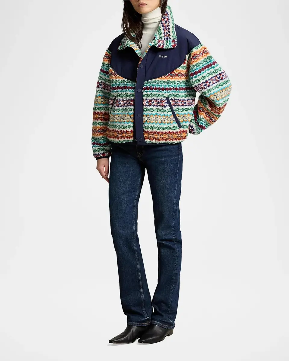 Polo Ralph Lauren Fair Isle High-Pile Fleece Jacket | Thumbnail 2 Polo Ralph Lauren Fair Isle High-Pile Fleece Jacket | Thumbnail 2