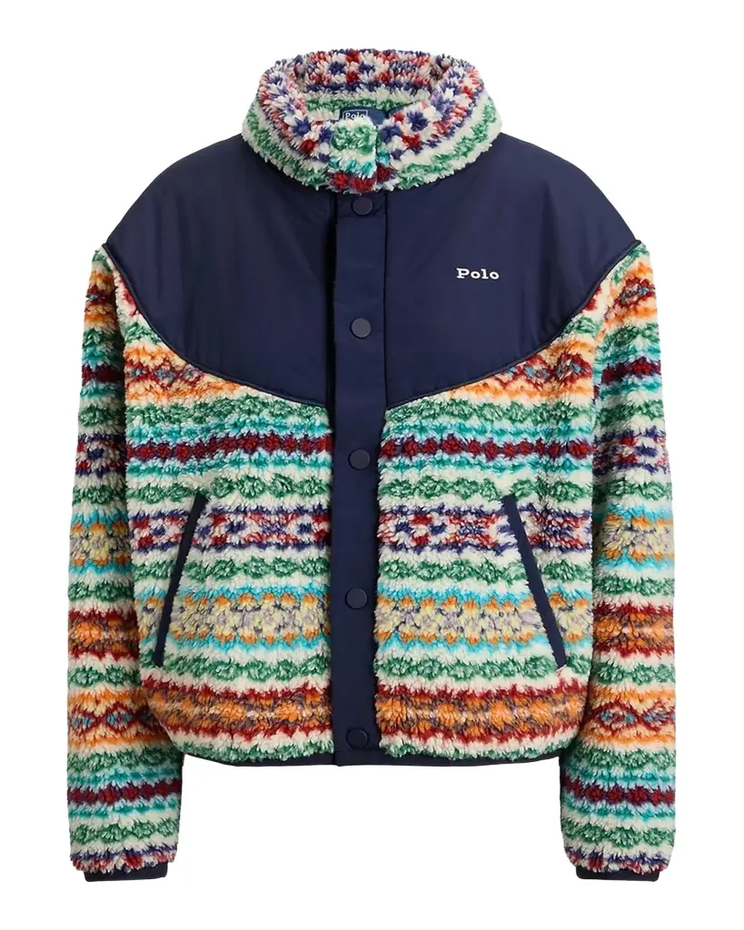Polo Ralph Lauren Fair Isle High-Pile Fleece Jacket