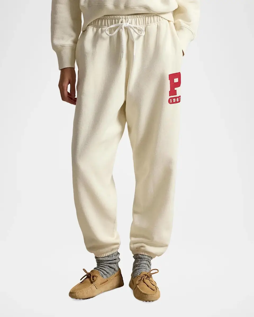Polo Ralph Lauren P Logo Slub Fleece Sweatpants | Thumbnail 4 Polo Ralph Lauren P Logo Slub Fleece Sweatpants | Thumbnail 4