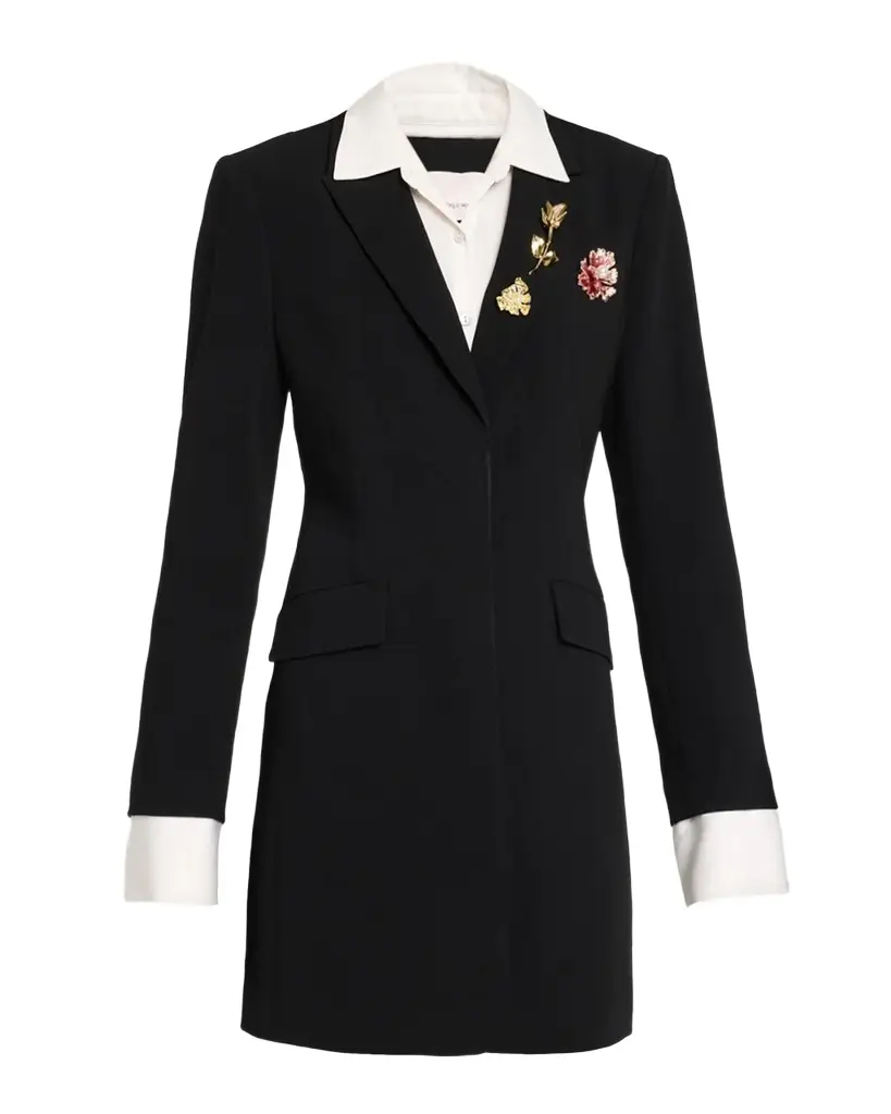 Cinq à Sept Indra Embellished Blazer Mini Dress