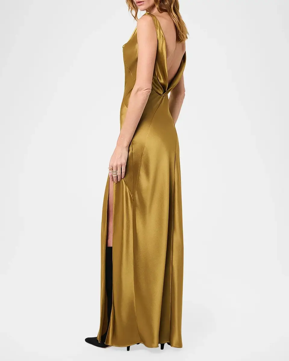 NICHOLAS Alfina Cowl-Neck Satin Maxi Dress | Thumbnail 3 NICHOLAS Alfina Cowl-Neck Satin Maxi Dress | Thumbnail 3