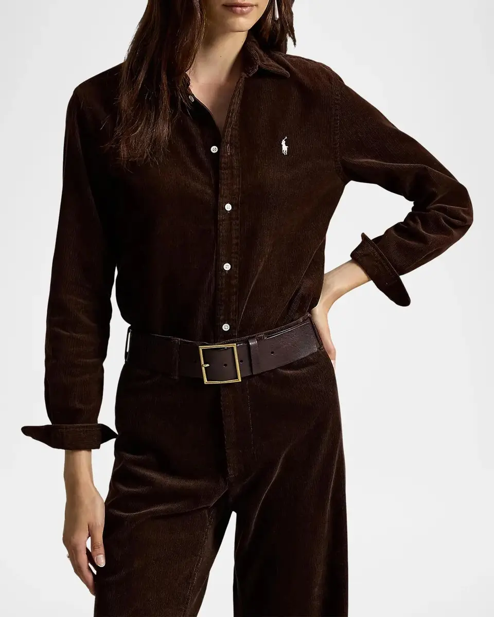 Polo Ralph Lauren 14 Wale Corduroy Button-Front Shirt | Thumbnail 2