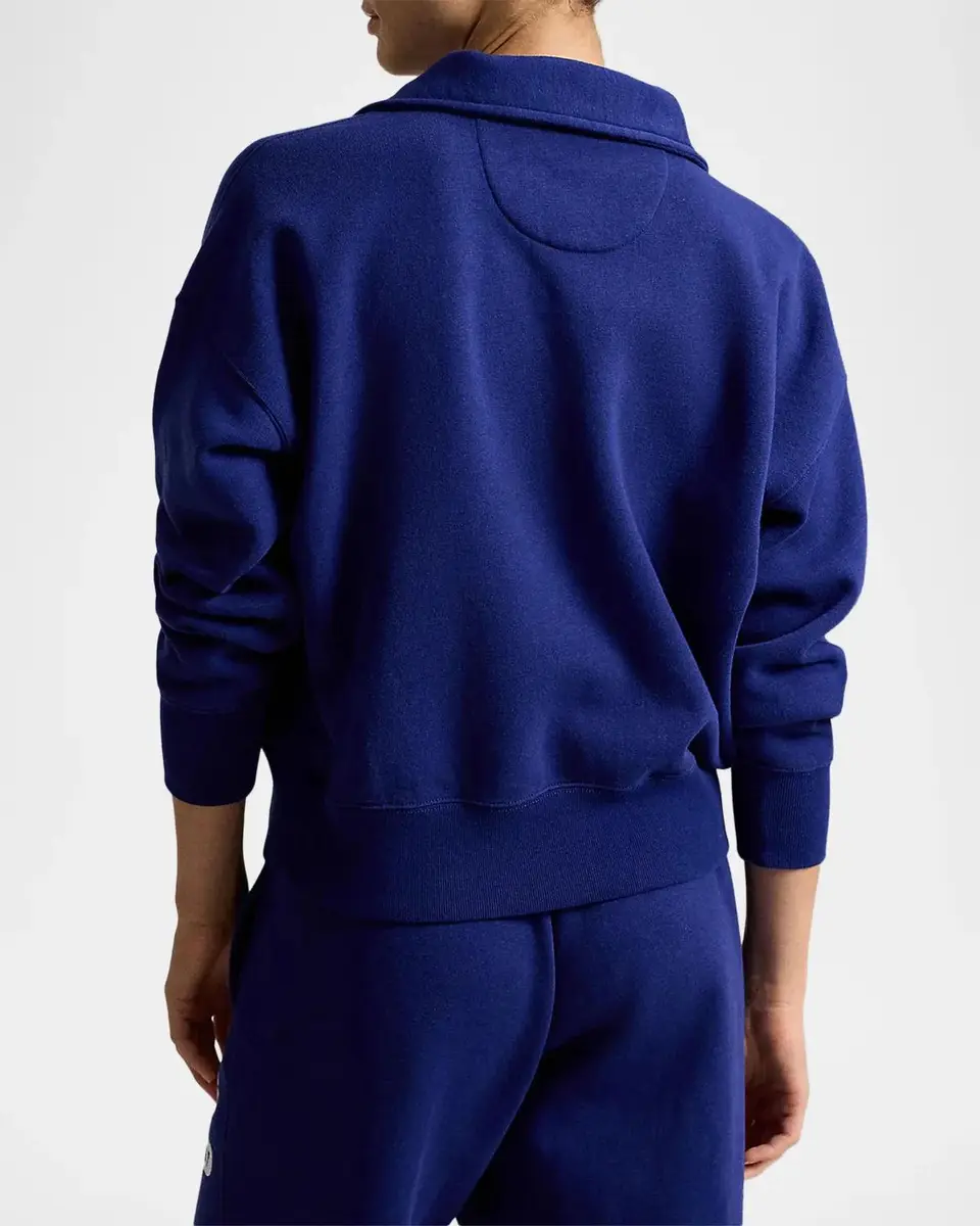 Polo Ralph Lauren P Logo Slub Fleece Quarter-Zip Sweatshirt | Thumbnail 3 Polo Ralph Lauren P Logo Slub Fleece Quarter-Zip Sweatshirt | Thumbnail 3