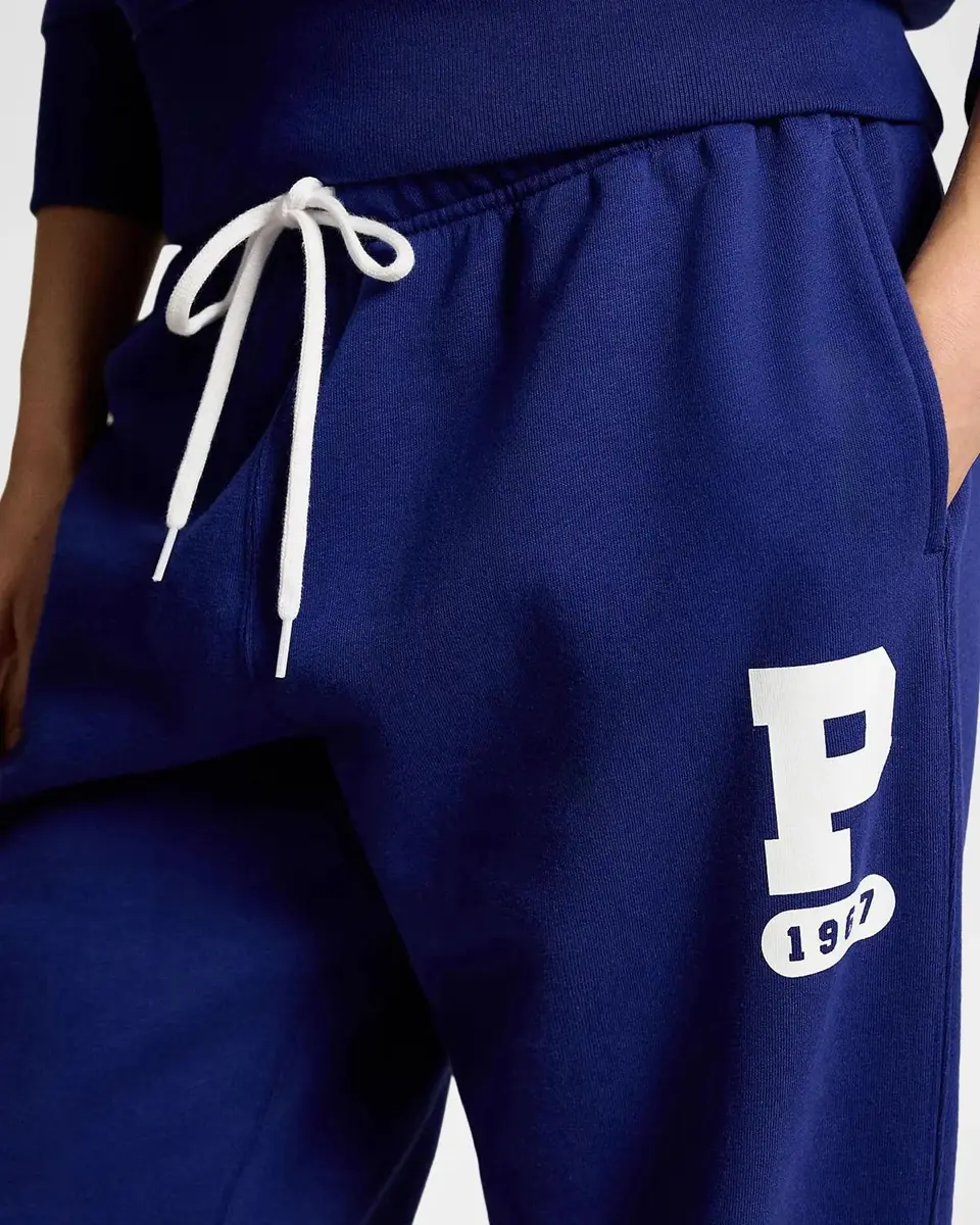 Polo Ralph Lauren P Logo Slub Fleece Sweatpants | Thumbnail 4 Polo Ralph Lauren P Logo Slub Fleece Sweatpants | Thumbnail 4