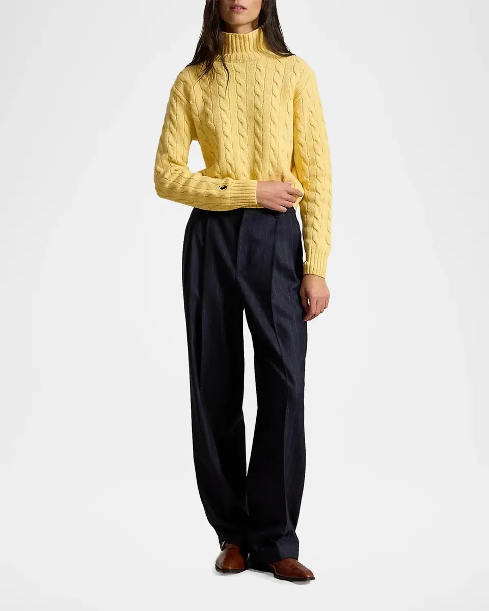 Polo Ralph Lauren Cable-Knit Wool-Cashmere Turtleneck | Thumbnail 2 Polo Ralph Lauren Cable-Knit Wool-Cashmere Turtleneck | Thumbnail 2