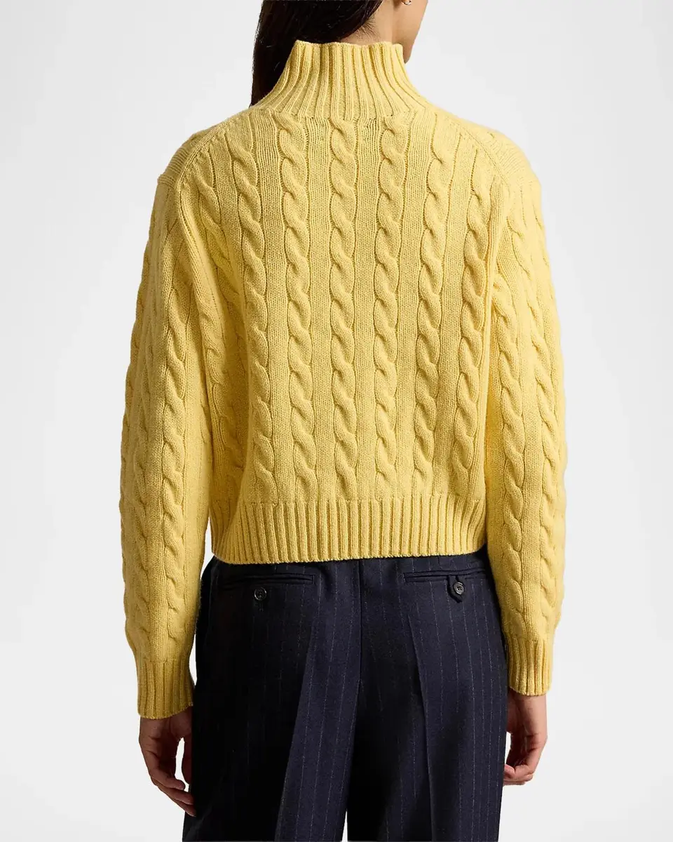 Polo Ralph Lauren Cable-Knit Wool-Cashmere Turtleneck | Thumbnail 3 Polo Ralph Lauren Cable-Knit Wool-Cashmere Turtleneck | Thumbnail 3