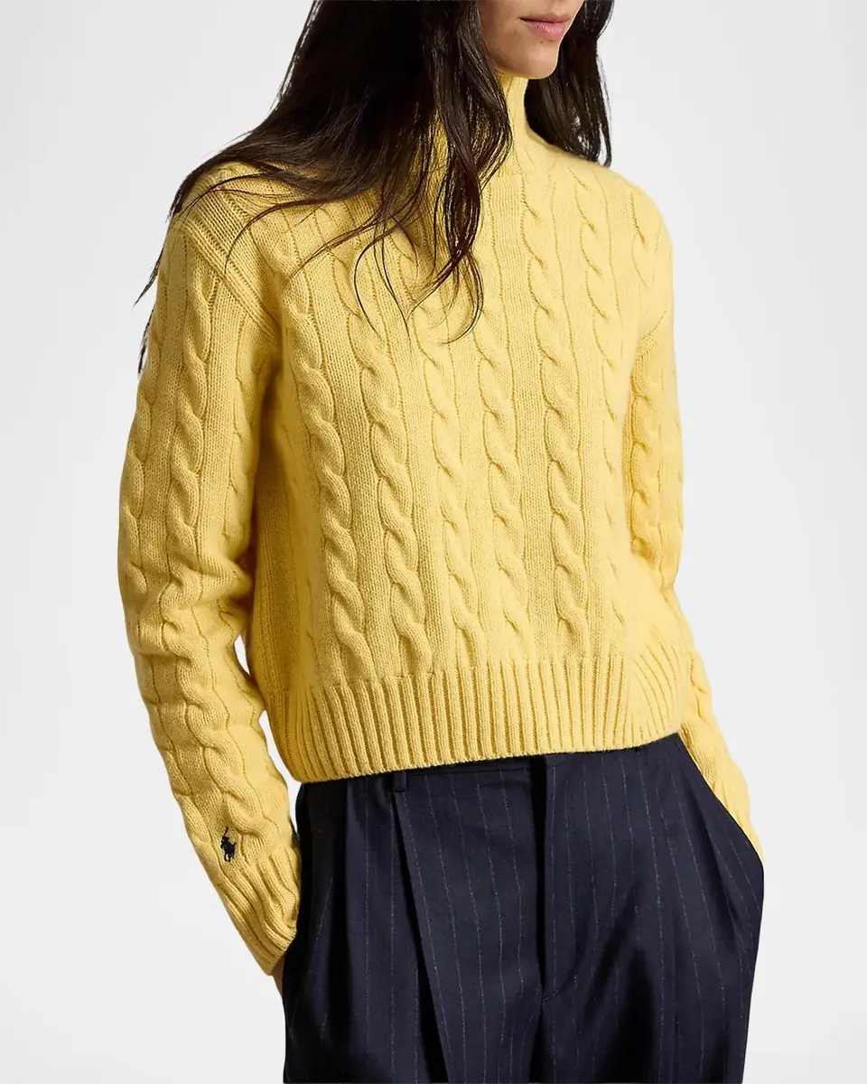Polo Ralph Lauren Cable-Knit Wool-Cashmere Turtleneck | Thumbnail 4 Polo Ralph Lauren Cable-Knit Wool-Cashmere Turtleneck | Thumbnail 4