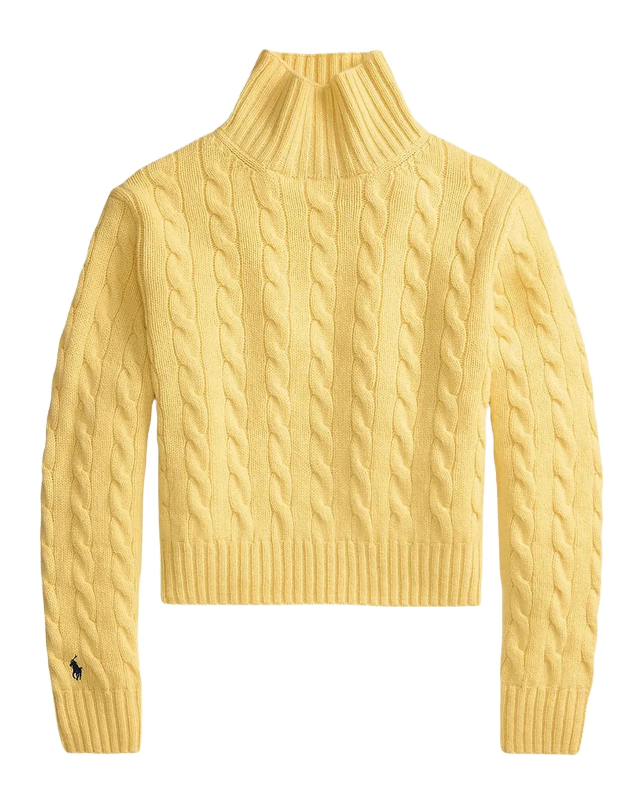 Cable-Knit Wool-Cashmere Turtleneck