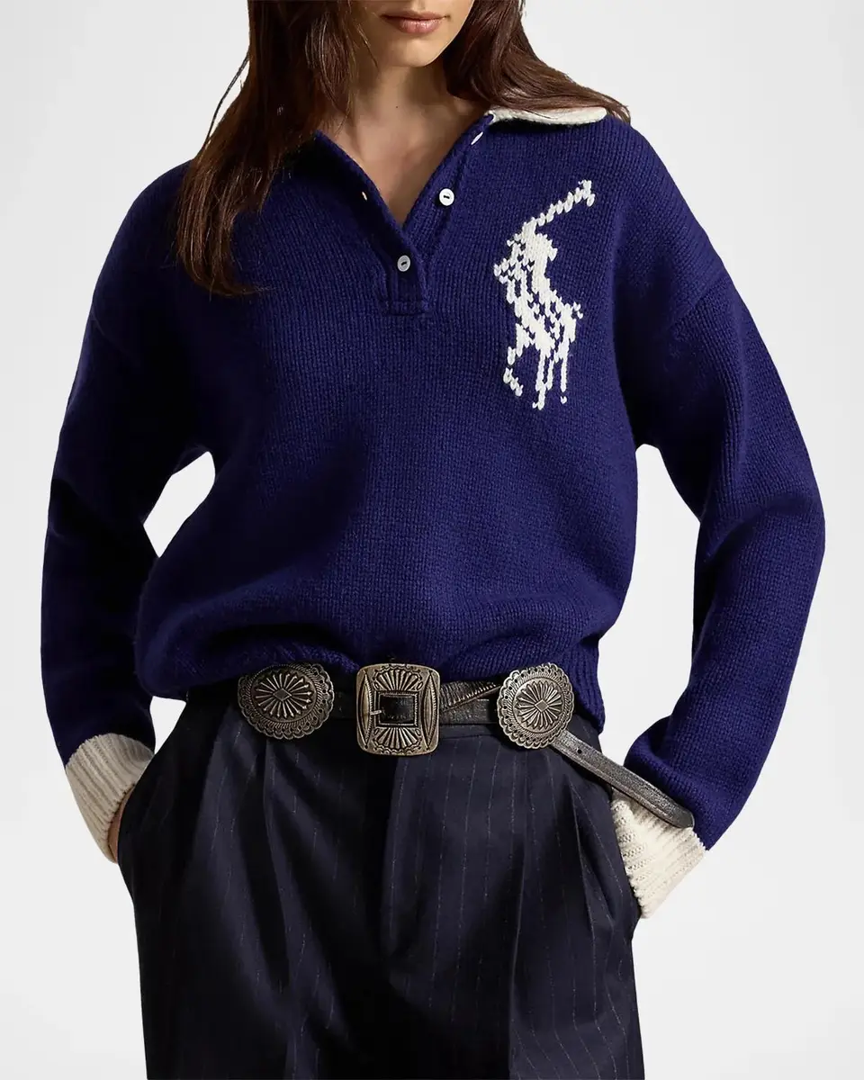 Polo Ralph Lauren Big Pony Wool Rugby Sweater | Thumbnail 4 Polo Ralph Lauren Big Pony Wool Rugby Sweater | Thumbnail 4