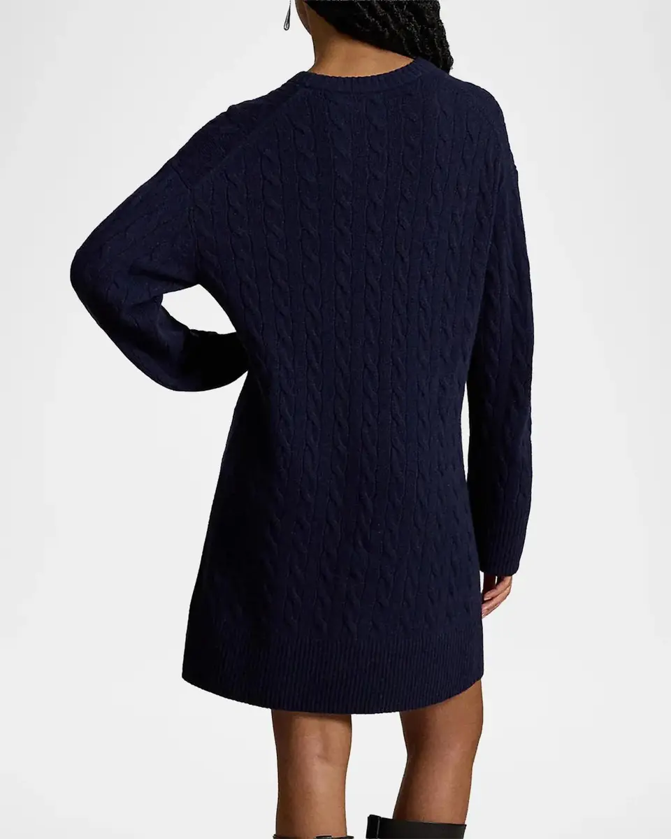 Polo Ralph Lauren Cable-Knit Wool-Cashmere Sweater Dress | Thumbnail 3 Polo Ralph Lauren Cable-Knit Wool-Cashmere Sweater Dress | Thumbnail 3