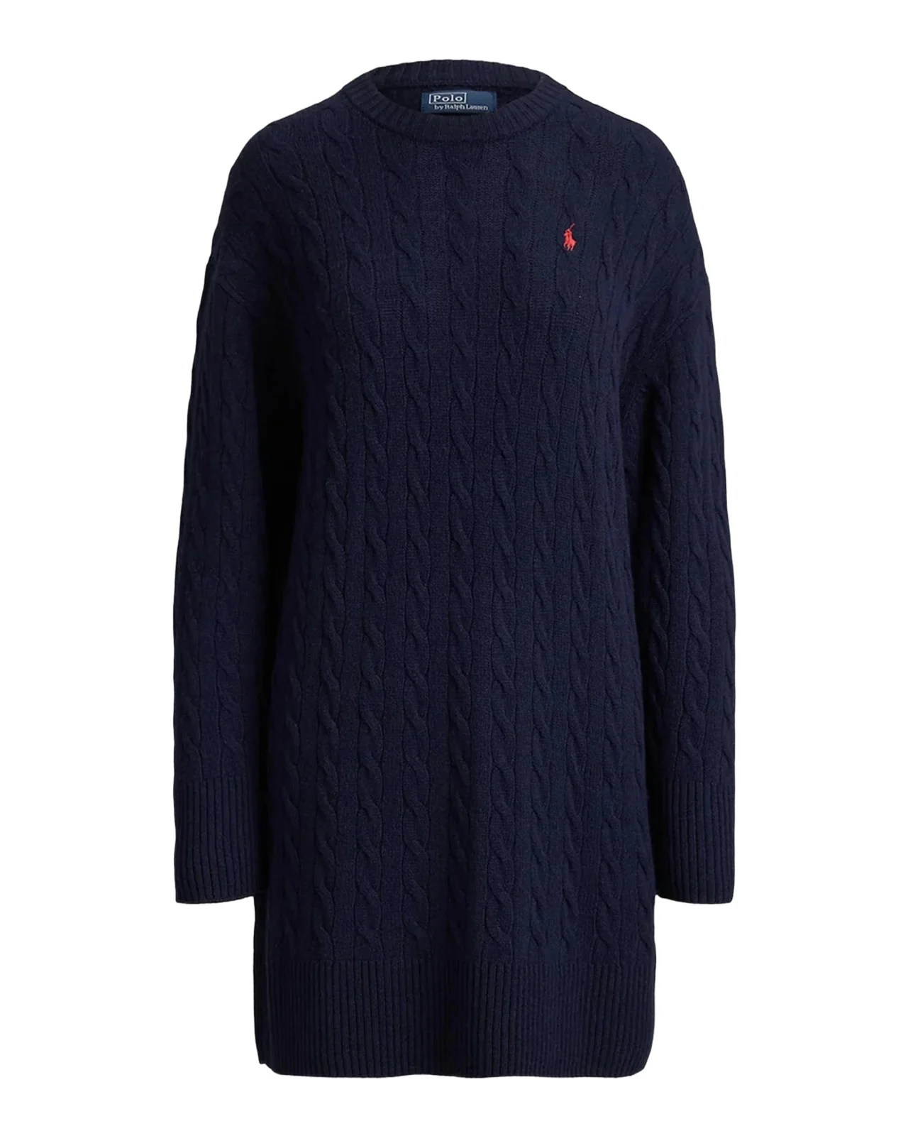 Cable-Knit Wool-Cashmere Sweater Dress