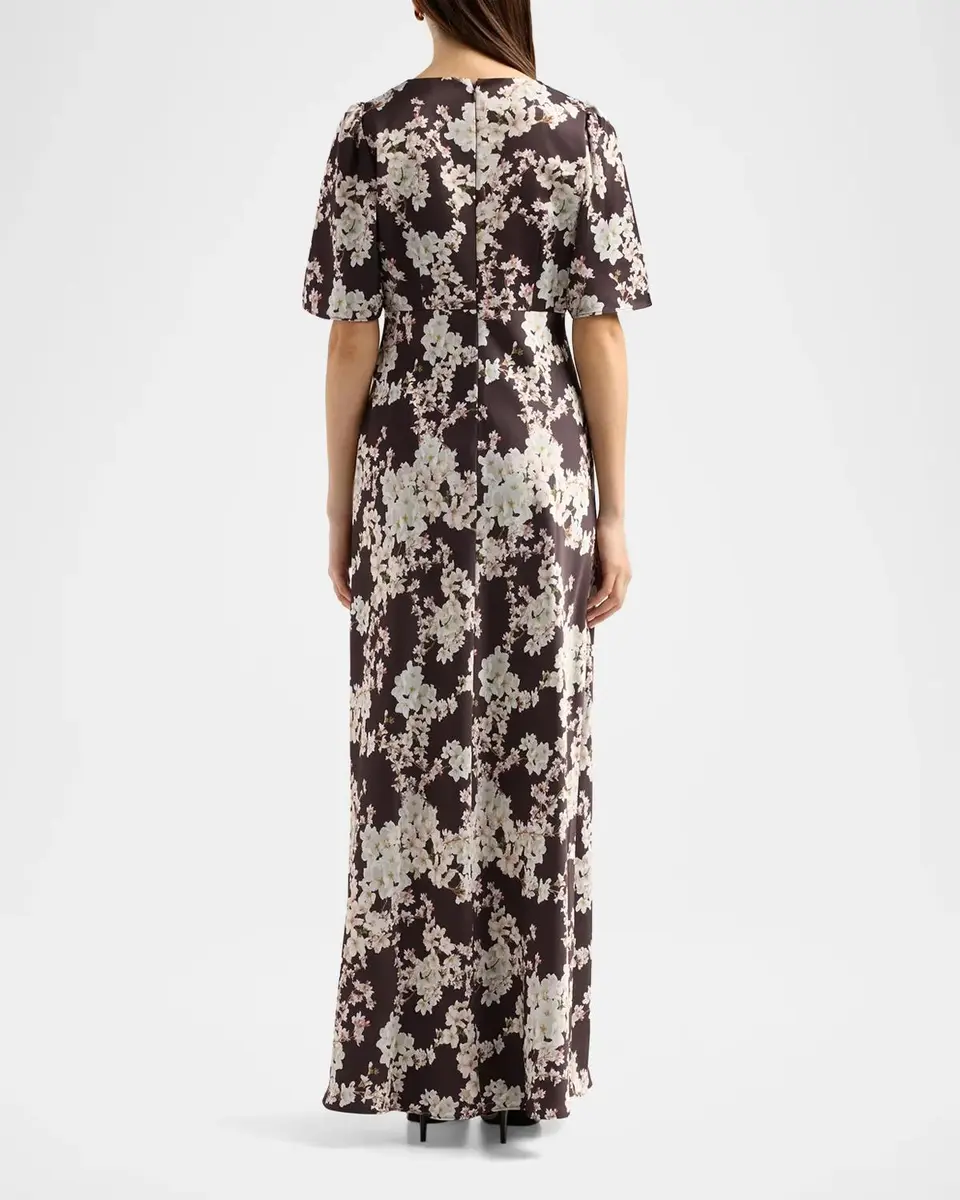 SACHIN & BABI Mae Floral Empire Column Gown | Thumbnail 3 SACHIN & BABI Mae Floral Empire Column Gown | Thumbnail 3