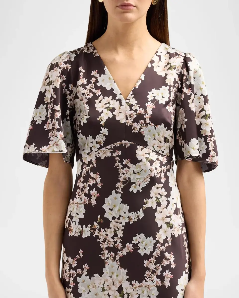 SACHIN & BABI Mae Floral Empire Column Gown | Thumbnail 5 SACHIN & BABI Mae Floral Empire Column Gown | Thumbnail 5