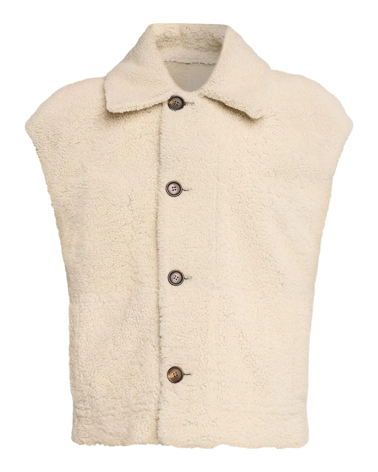 Reversible Suede & Lamb Shearling Vest Reversible Suede & Lamb Shearling Vest