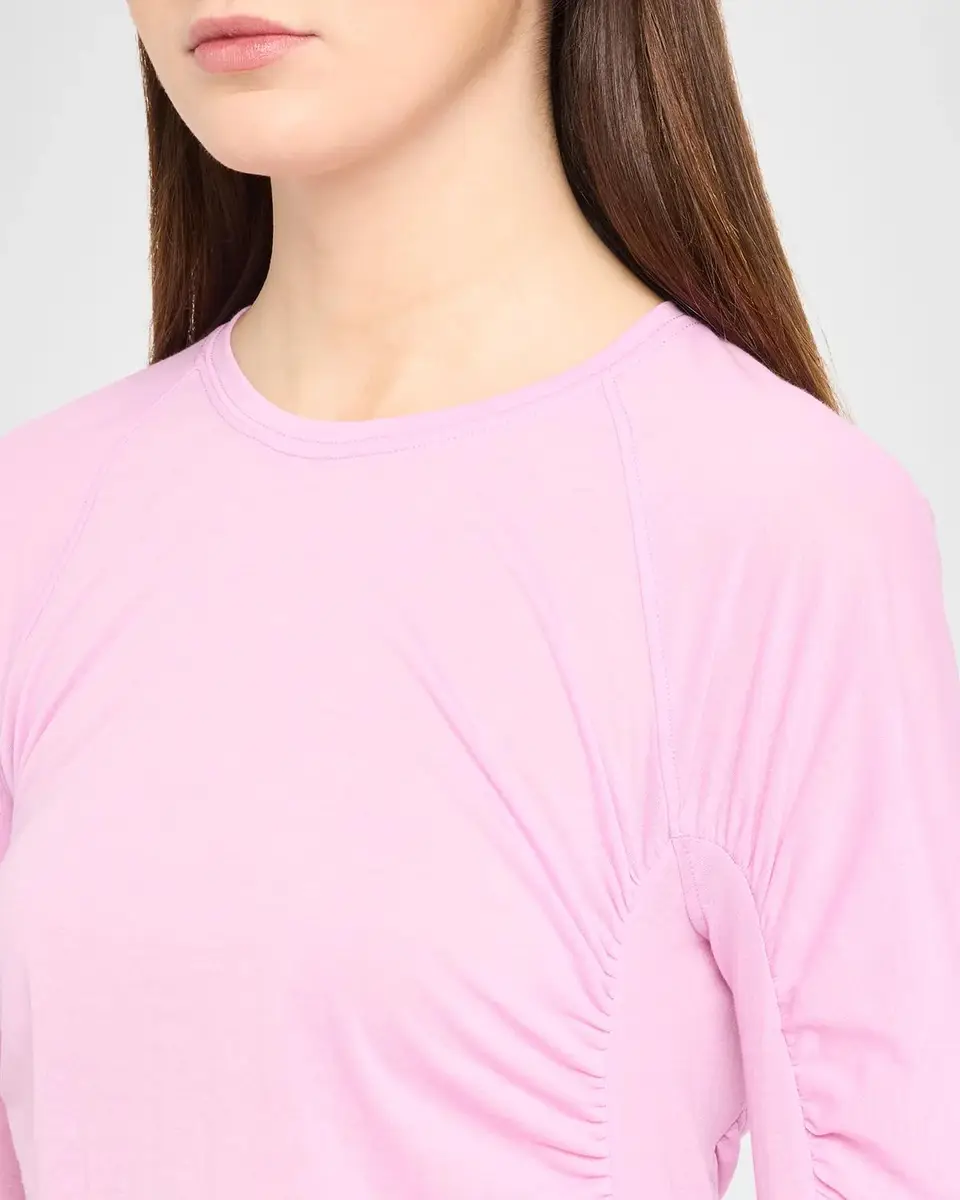 JW Anderson Ruched Cotton-Blend Jersey Top | Thumbnail 5 JW Anderson Ruched Cotton-Blend Jersey Top | Thumbnail 5