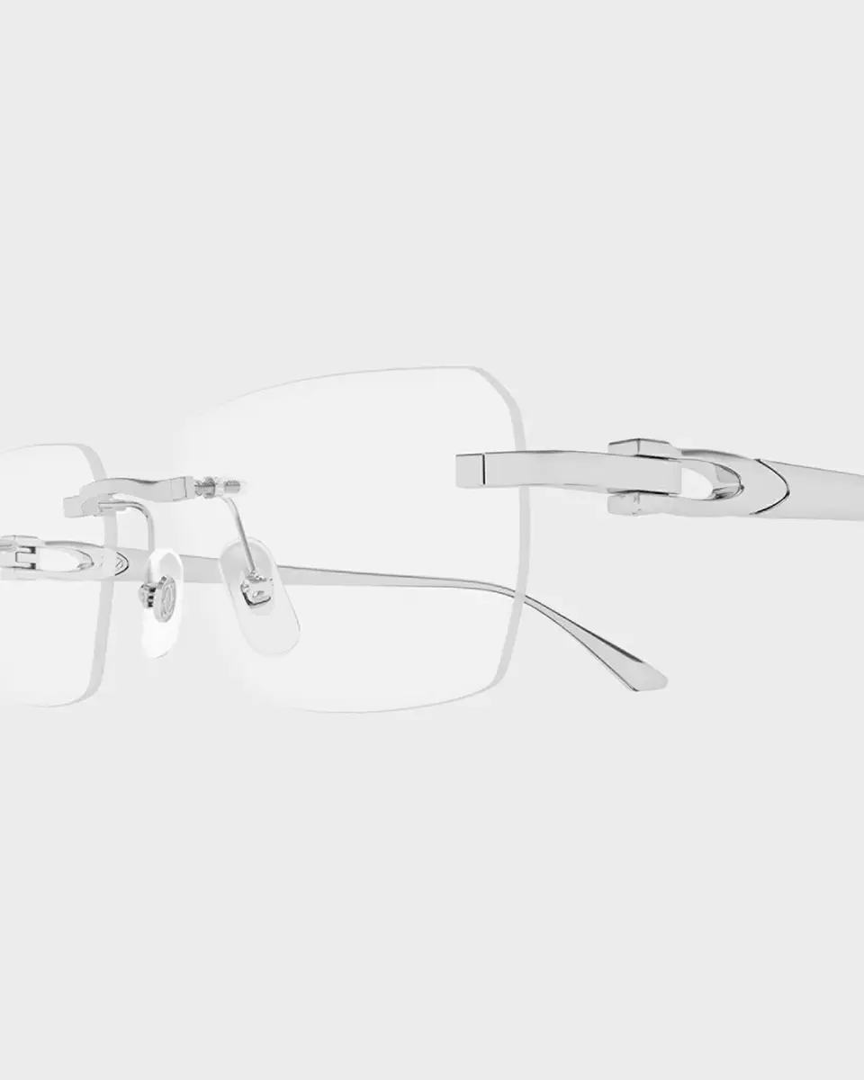 Cartier Men's Rimless Rectangle Sunglasses | Thumbnail 3 Cartier Men's Rimless Rectangle Sunglasses | Thumbnail 3