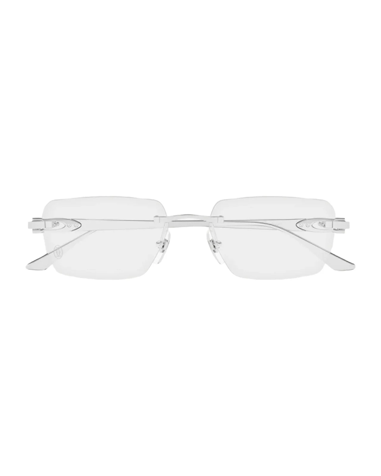 Cartier Men's Rimless Rectangle Sunglasses