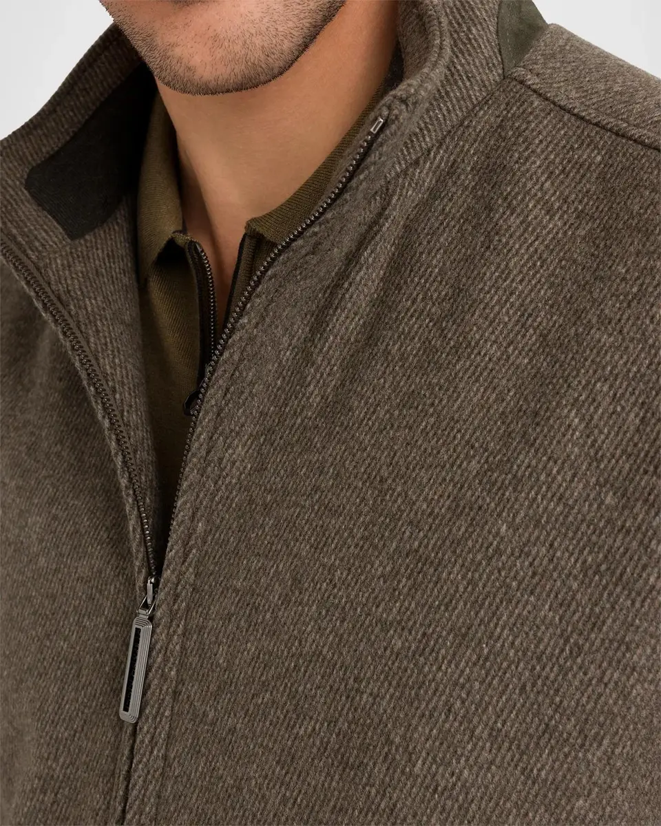Stefano Ricci Men's Textured Wool Bomber Jacket | Thumbnail 5 Stefano Ricci Men's Textured Wool Bomber Jacket | Thumbnail 5