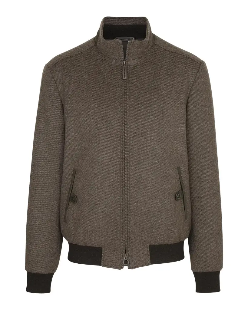 Stefano Ricci Men's Textured Wool Bomber Jacket