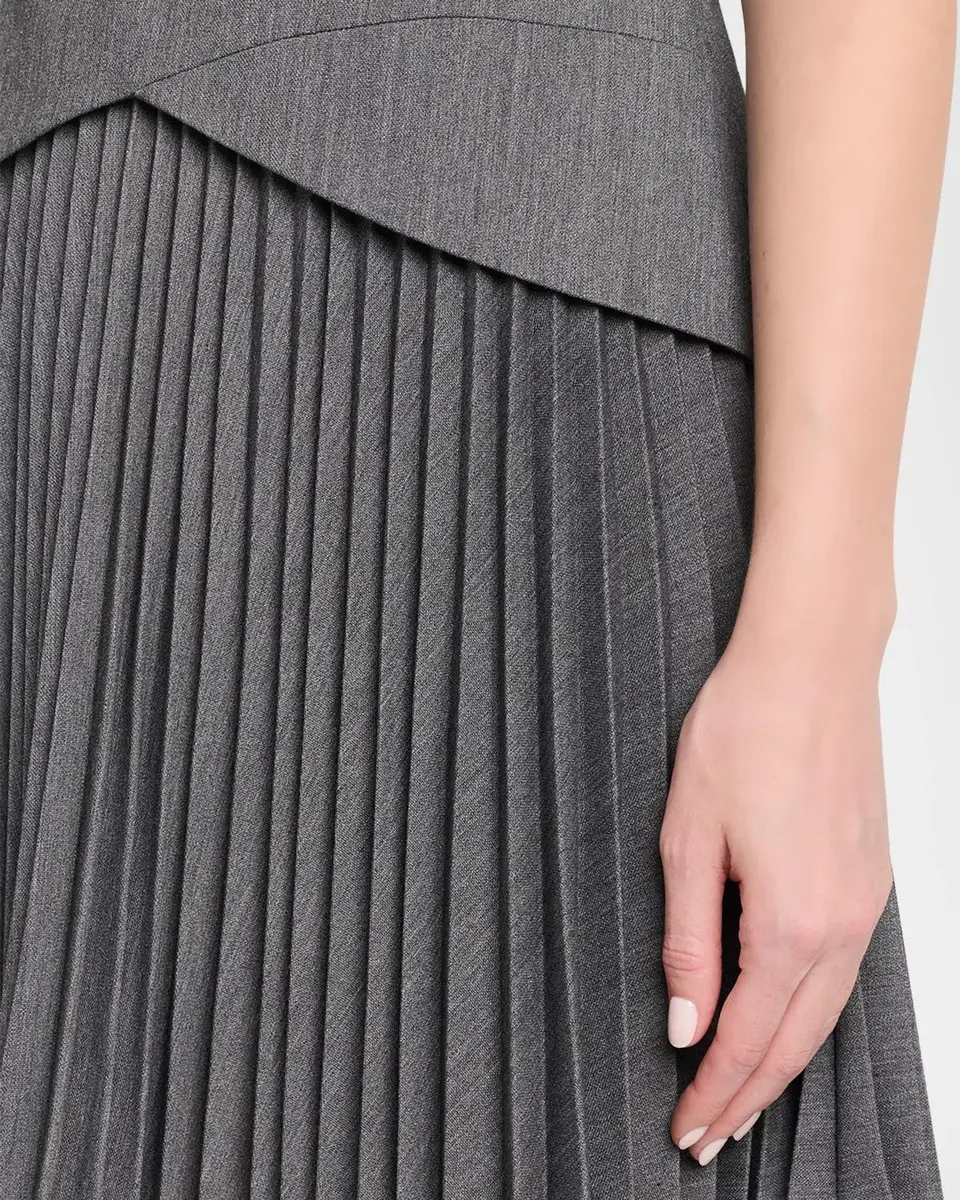 Milly Haddy Pleated Sleeveless Mini Dress | Thumbnail 5 Milly Haddy Pleated Sleeveless Mini Dress | Thumbnail 5