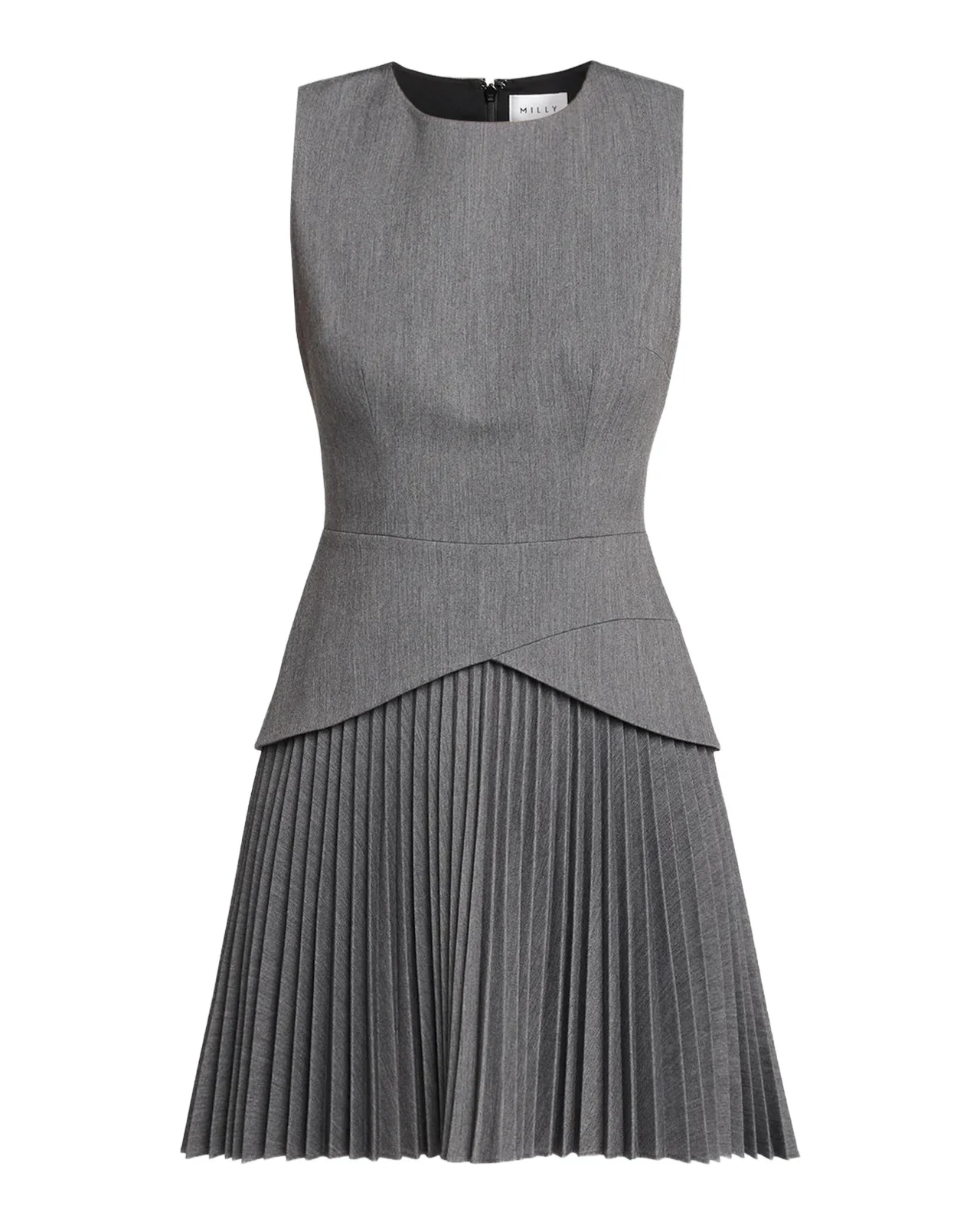 Haddy Pleated Sleeveless Mini Dress Haddy Pleated Sleeveless Mini Dress