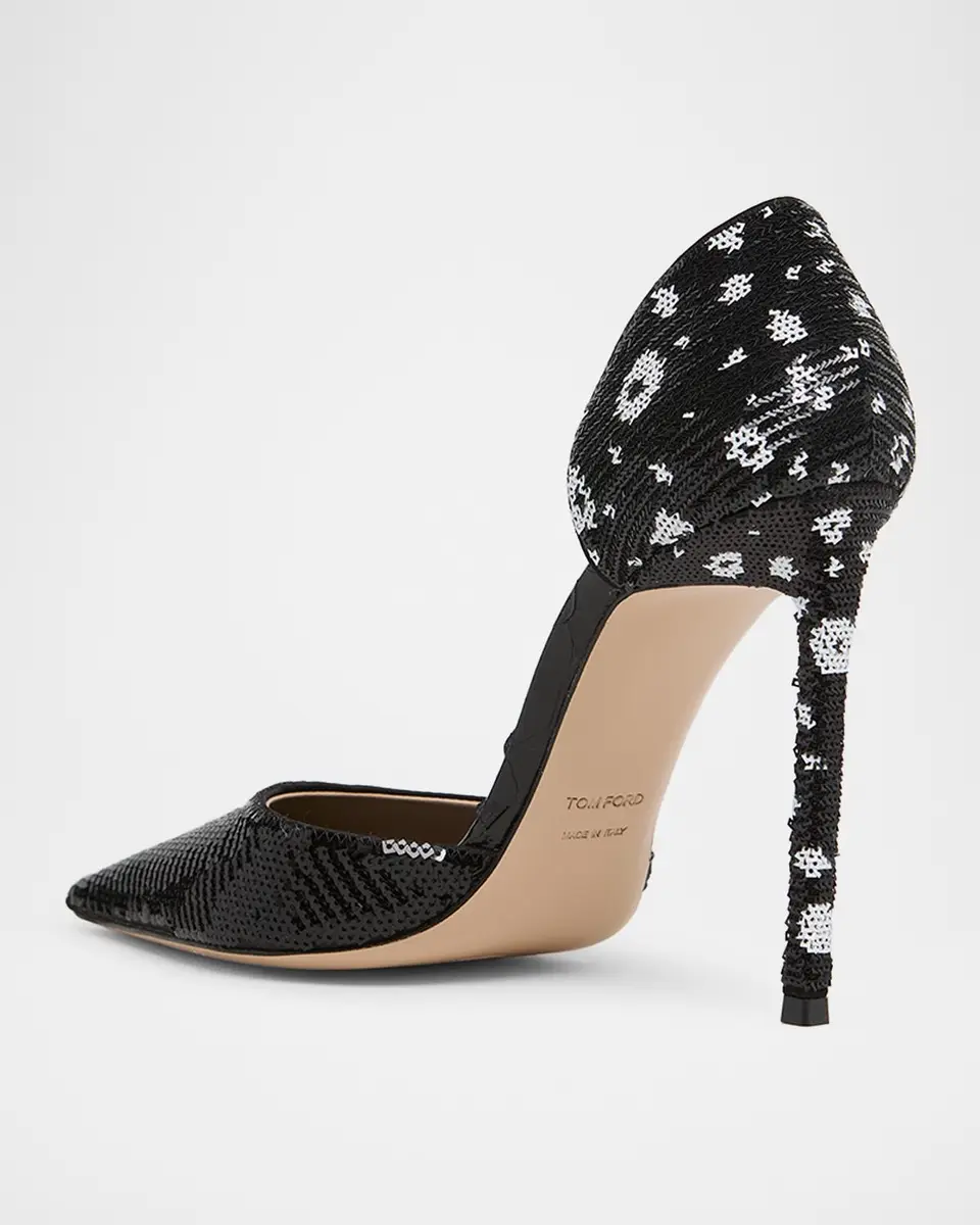 Tom Ford 105mm Vertigo Sequined d 'Orsay Pumps | Thumbnail 3 Tom Ford 105mm Vertigo Sequined d 'Orsay Pumps | Thumbnail 3