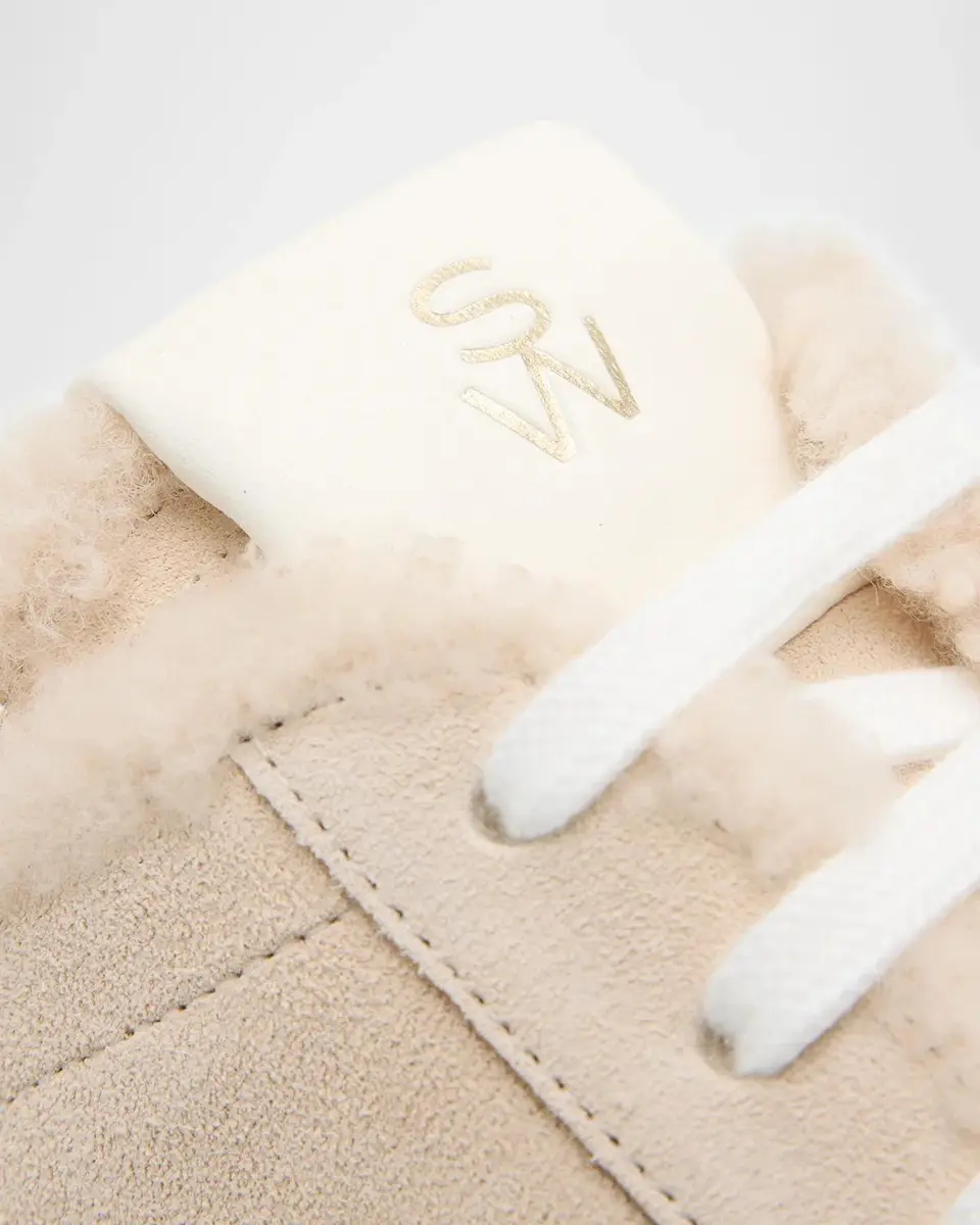 Stuart Weitzman Bond Suede & Shearling Lace-Up Mules | Thumbnail 5 Stuart Weitzman Bond Suede & Shearling Lace-Up Mules | Thumbnail 5