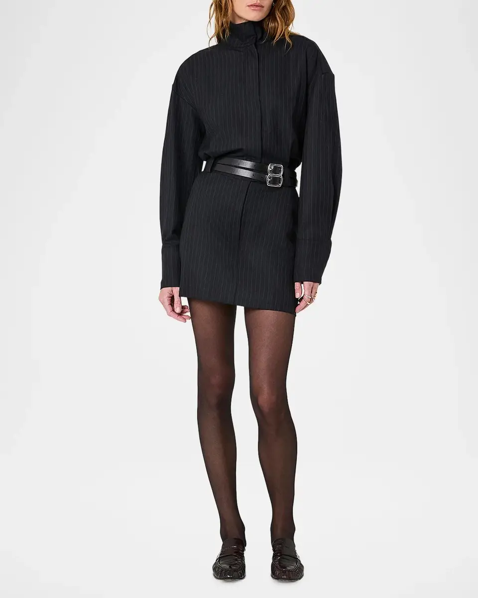NICHOLAS Mara Belted Pinstripe Mini Shift Dress | Thumbnail 2 NICHOLAS Mara Belted Pinstripe Mini Shift Dress | Thumbnail 2