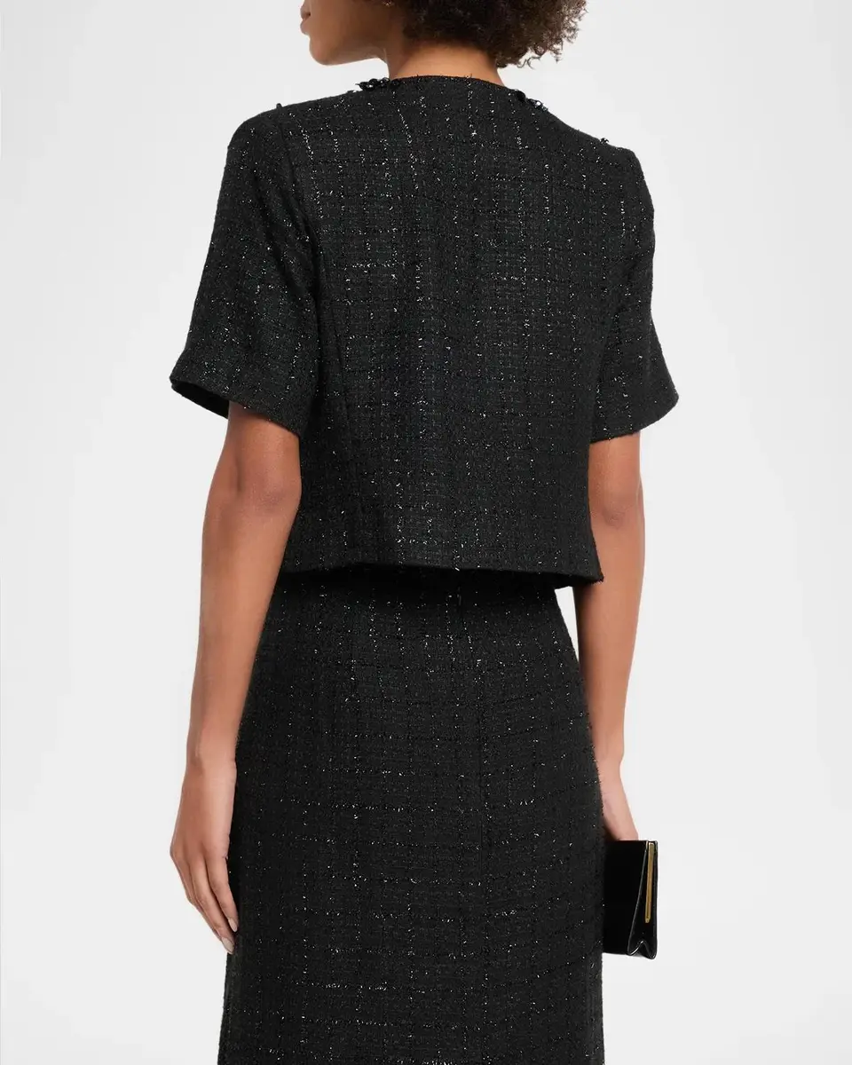 Ungaro Leny Beaded Fringe Tweed Jacket | Thumbnail 3 Ungaro Leny Beaded Fringe Tweed Jacket | Thumbnail 3