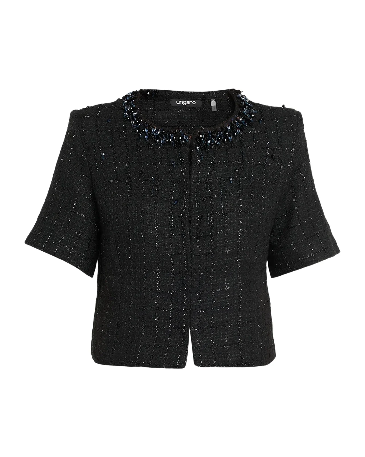 Leny Beaded Fringe Tweed Jacket