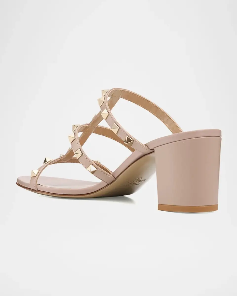 Valentino Garavani Rockstud Caged 60mm Slide Sandals | Thumbnail 2 Valentino Garavani Rockstud Caged 60mm Slide Sandals | Thumbnail 2