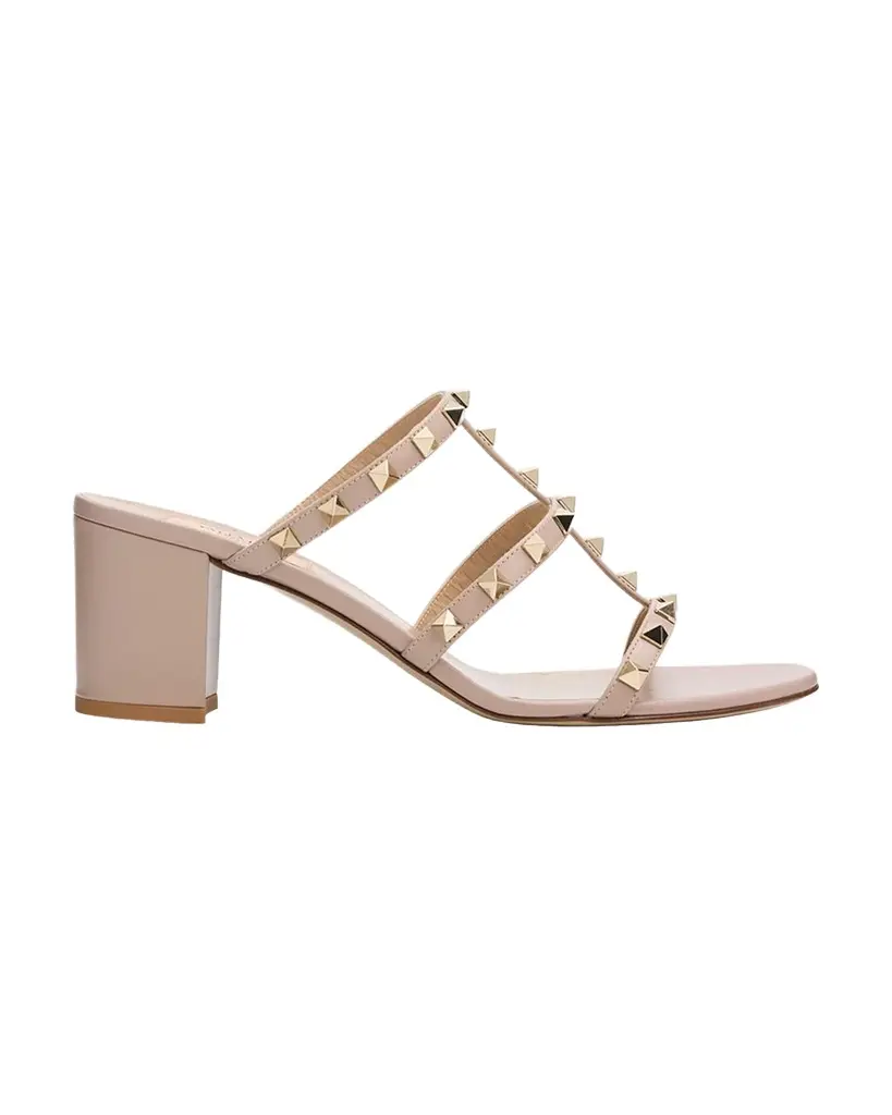 Valentino Garavani Rockstud Caged 60mm Slide Sandals