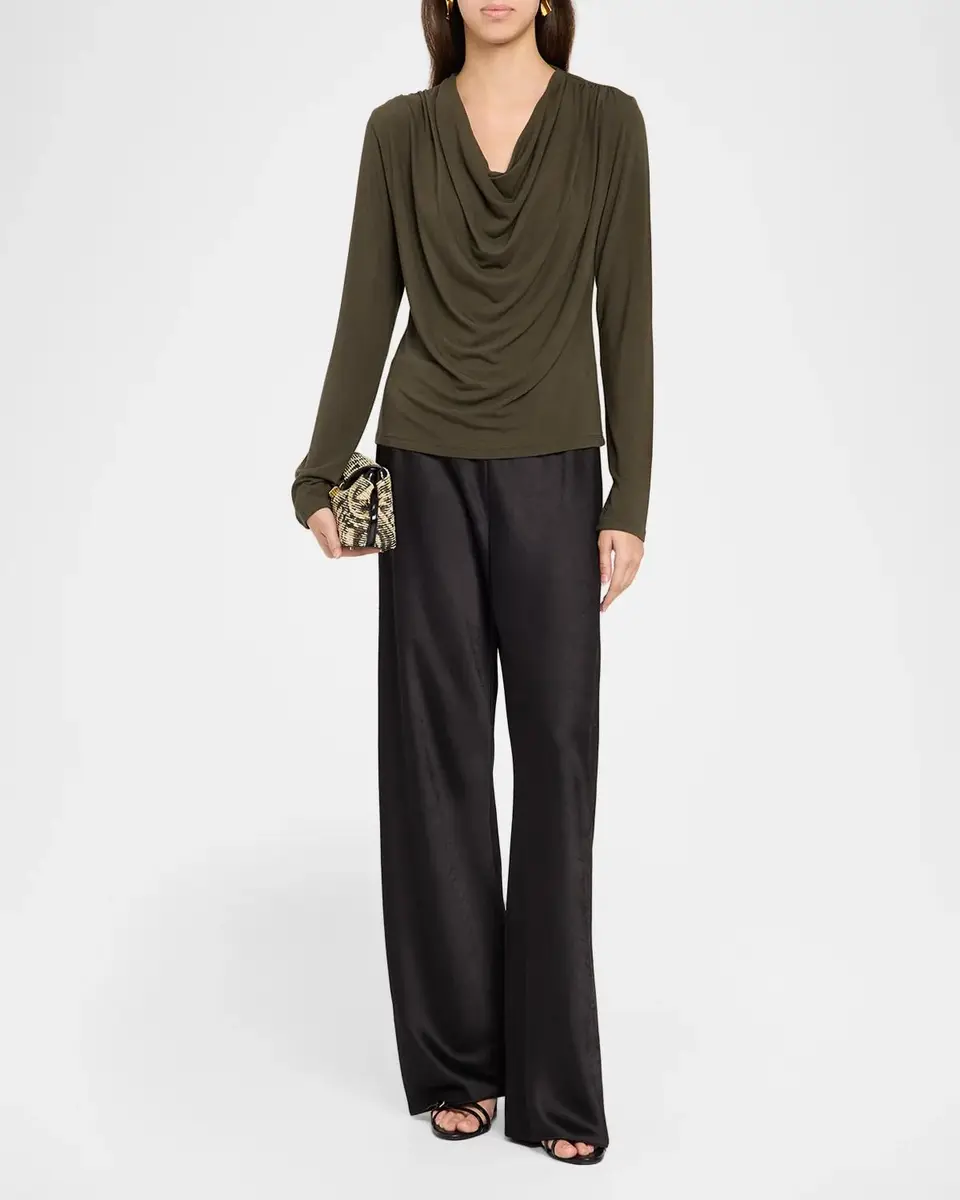 Vince Long-Sleeve Cowlneck Top | Thumbnail 2 Vince Long-Sleeve Cowlneck Top | Thumbnail 2