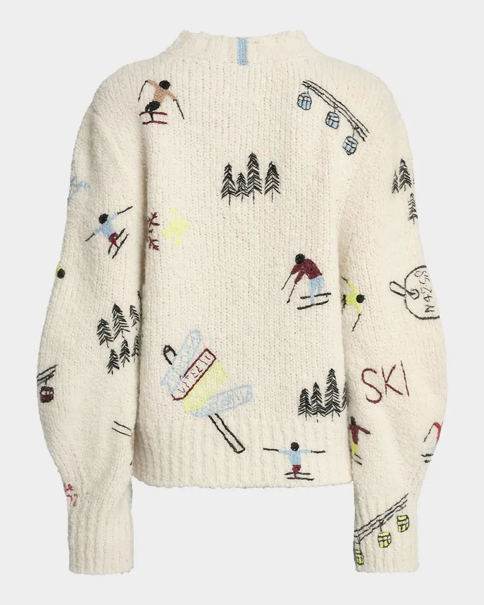 Malo Embroidered Cashmere Sweater | Thumbnail 6