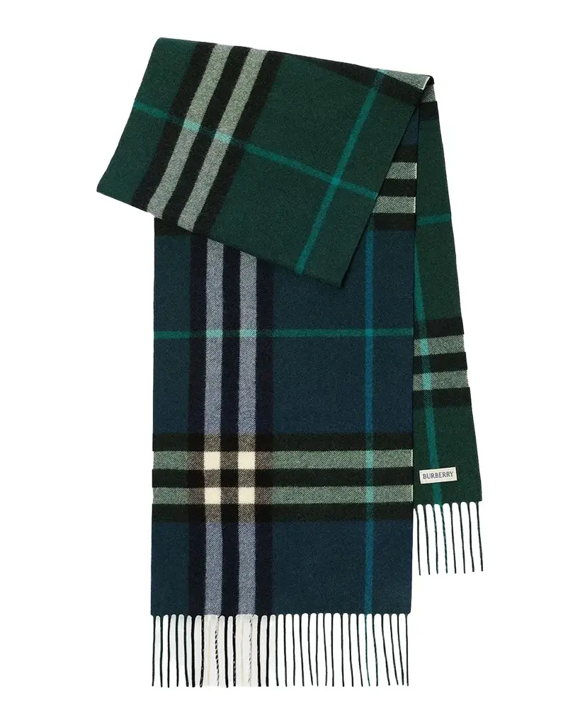 Burberry Men's Gradient Check Cashmere Scarf