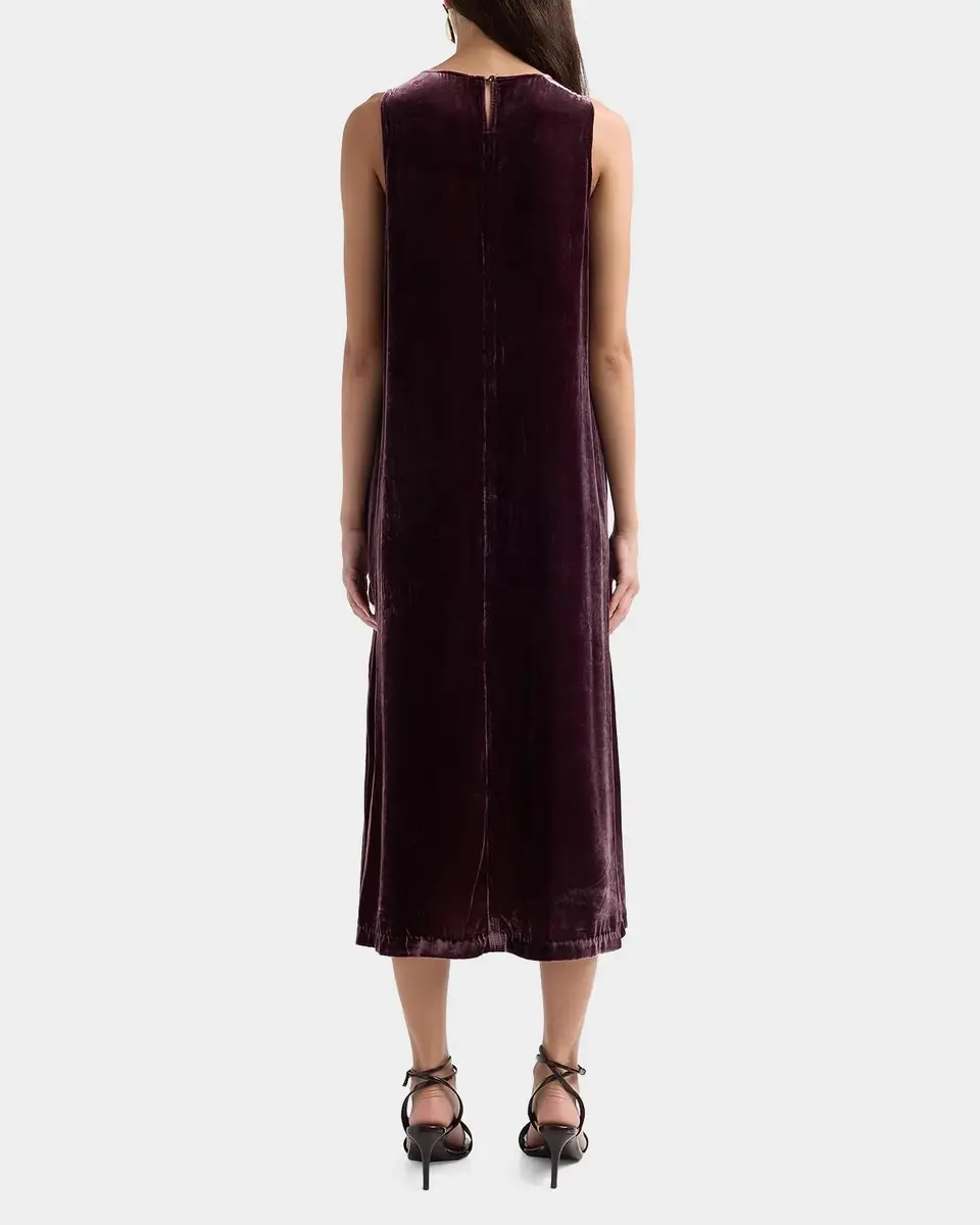 Johnny Was Floral-Embroidered Velvet Swing Midi Dress | Thumbnail 3 Johnny Was Floral-Embroidered Velvet Swing Midi Dress | Thumbnail 3