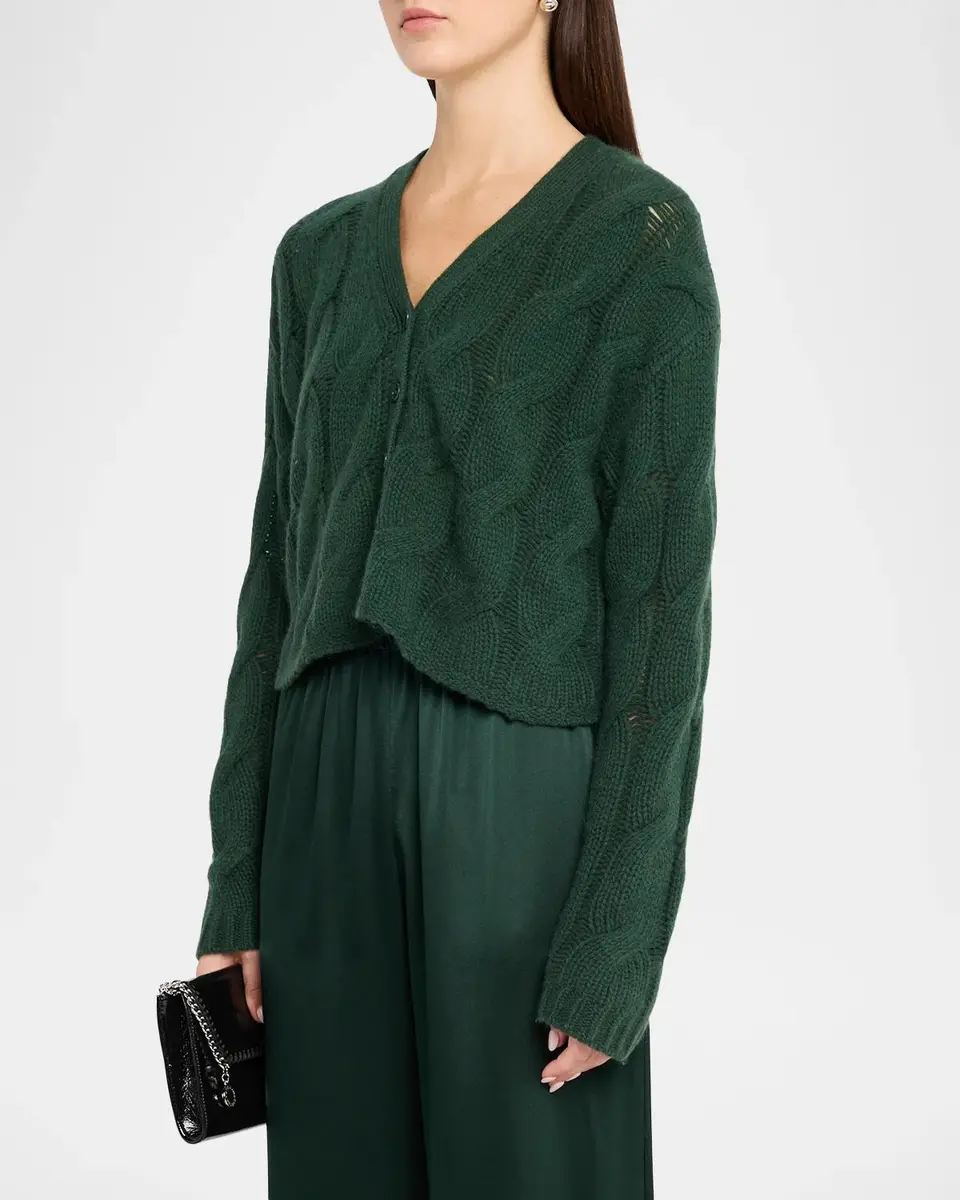Sablyn Jolie Cable-Knit Cashmere Cardigan | Thumbnail 4 Sablyn Jolie Cable-Knit Cashmere Cardigan | Thumbnail 4