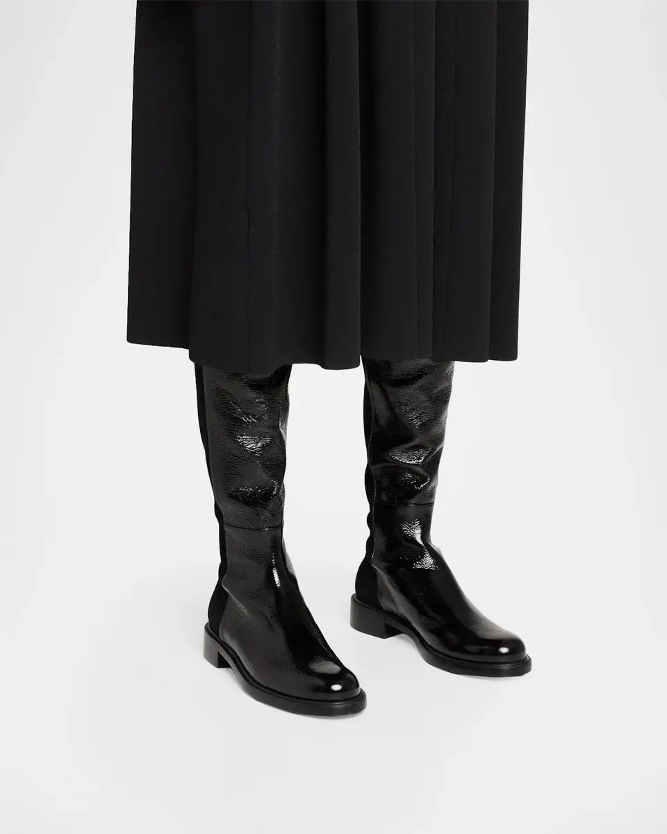 Stuart Weitzman 5050 Gisele Mixed Leather Over-The-Knee Boots | Thumbnail 2 Stuart Weitzman 5050 Gisele Mixed Leather Over-The-Knee Boots | Thumbnail 2