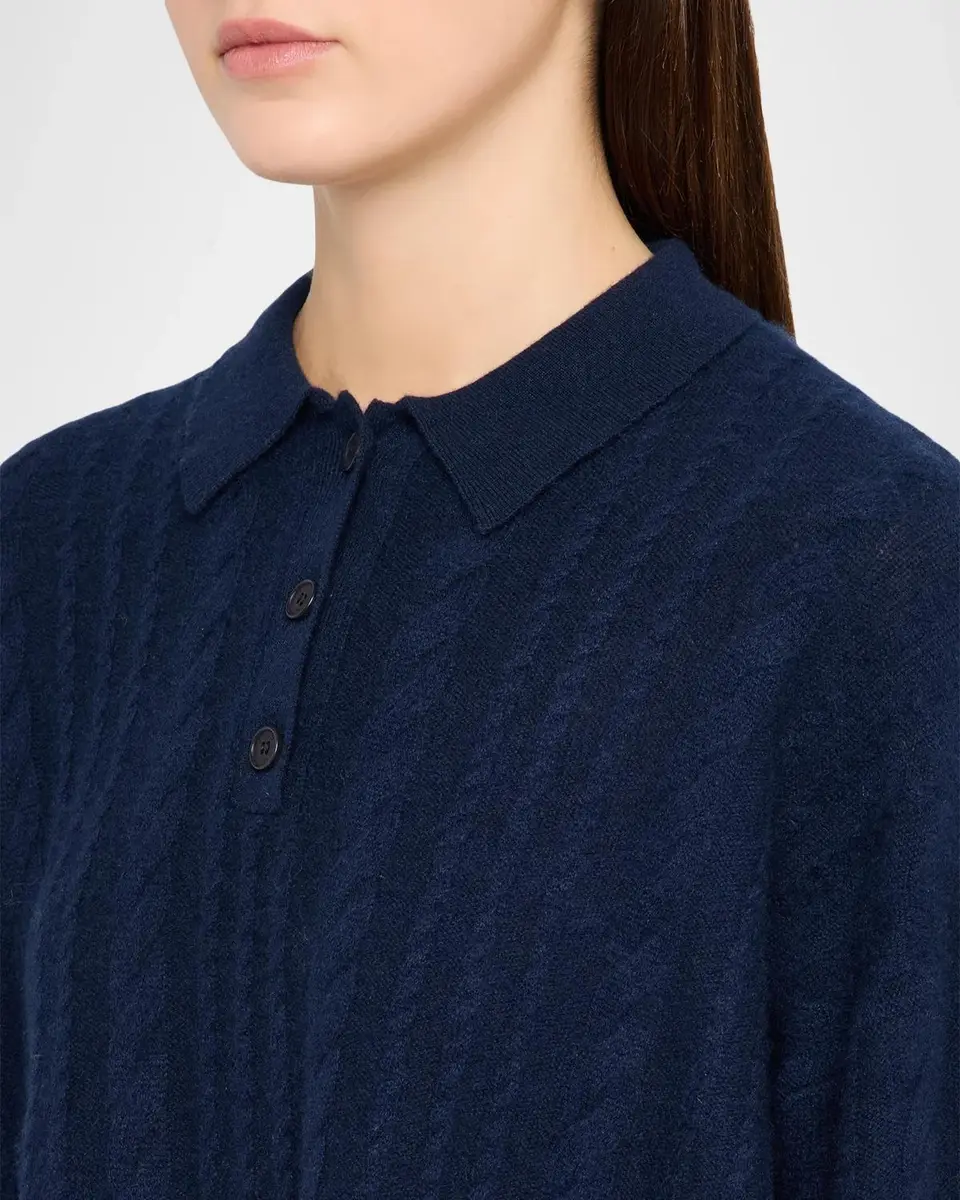 Sablyn Elsie Cable-Knit Cashmere Polo Sweater | Thumbnail 5 Sablyn Elsie Cable-Knit Cashmere Polo Sweater | Thumbnail 5