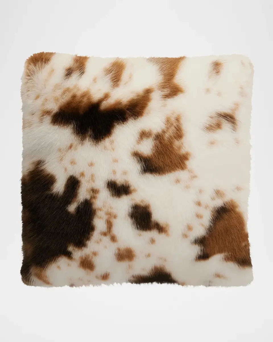 Lyla Grant Cow-Print Faux Fur Throw, 60" x 72" | Thumbnail 2 Lyla Grant Cow-Print Faux Fur Throw, 60" x 72" | Thumbnail 2