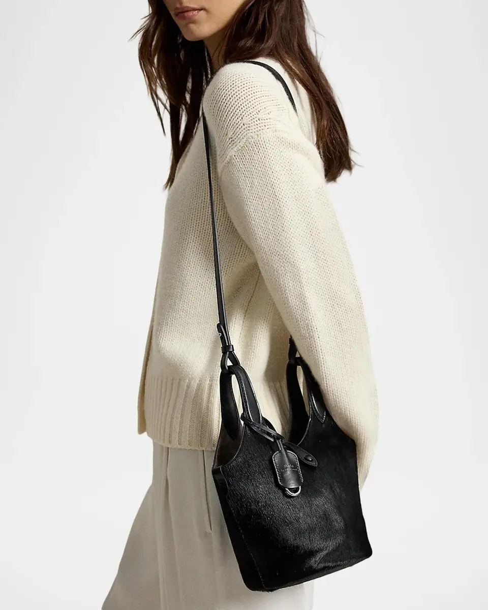 Polo Ralph Lauren Polo Play Haircalf Tote Bag | Thumbnail 2 Polo Ralph Lauren Polo Play Haircalf Tote Bag | Thumbnail 2